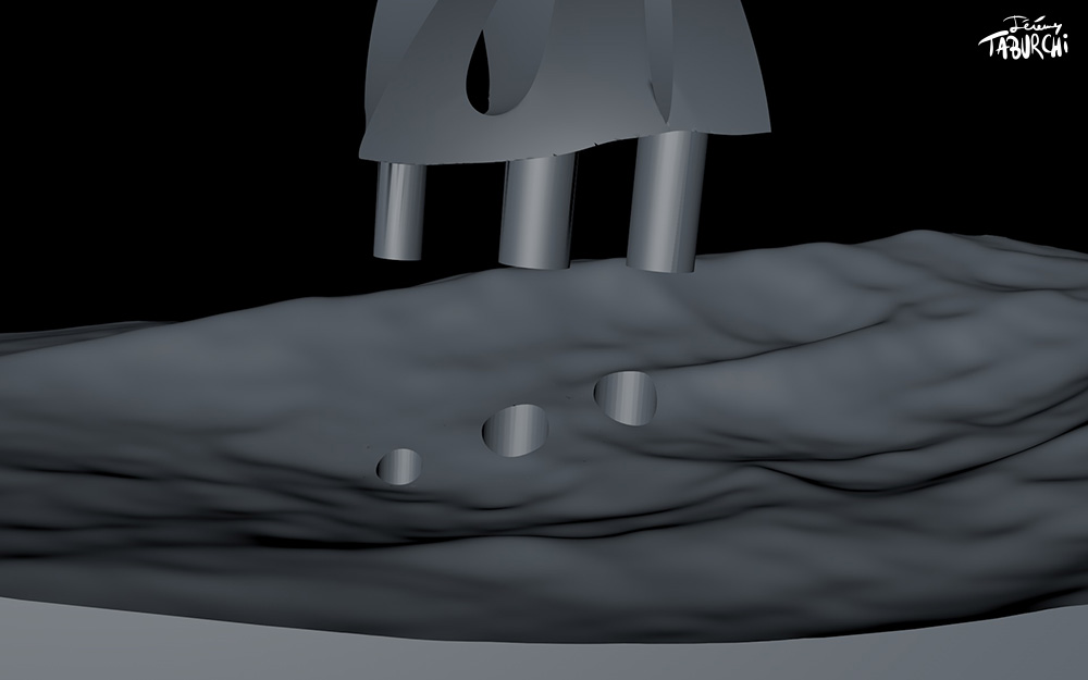 La fabrique d'un objet 3D, partie 1 : Conception et modélisation. Les étapes de la réalisation d'une sculpture 3D, de sa modélisation à sa fabrication. Un projet de Jérémy Taburchi / Crea3Dprint.com.